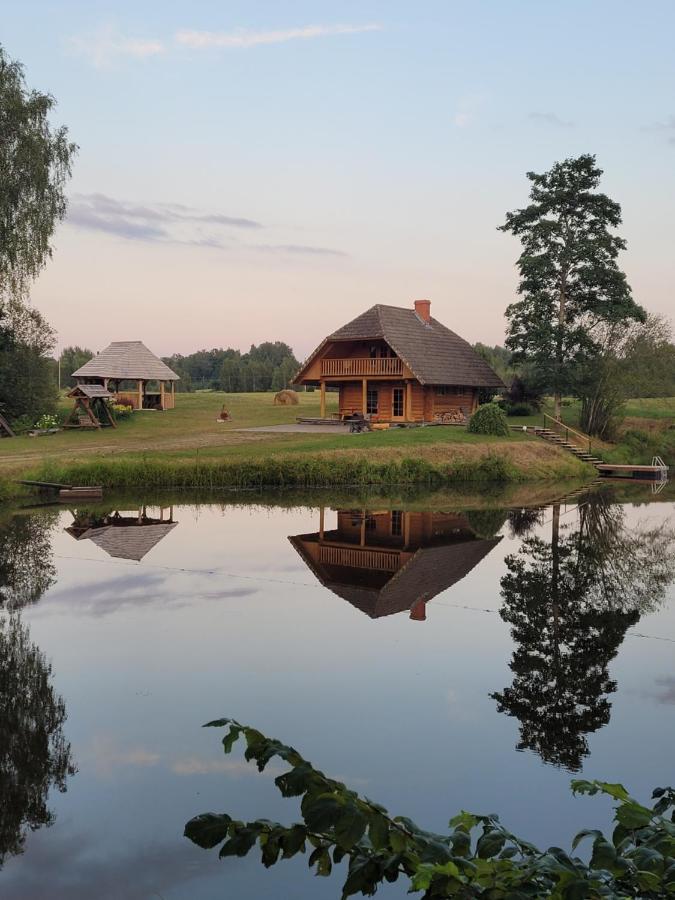 Brivdienu Maja Ar Pirti "Strautkalni" Ieriki Экстерьер фото